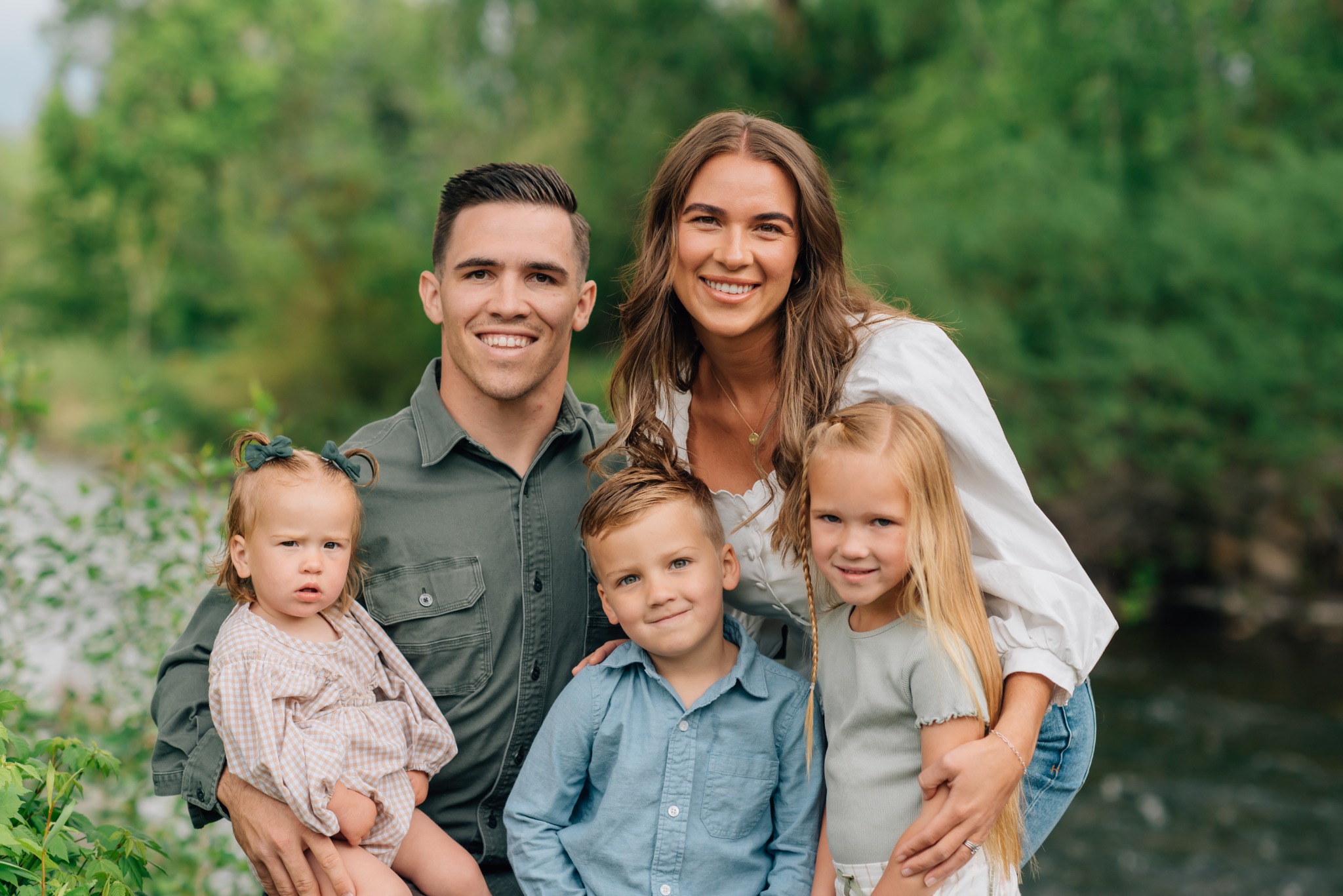 Nathan Grant with his family