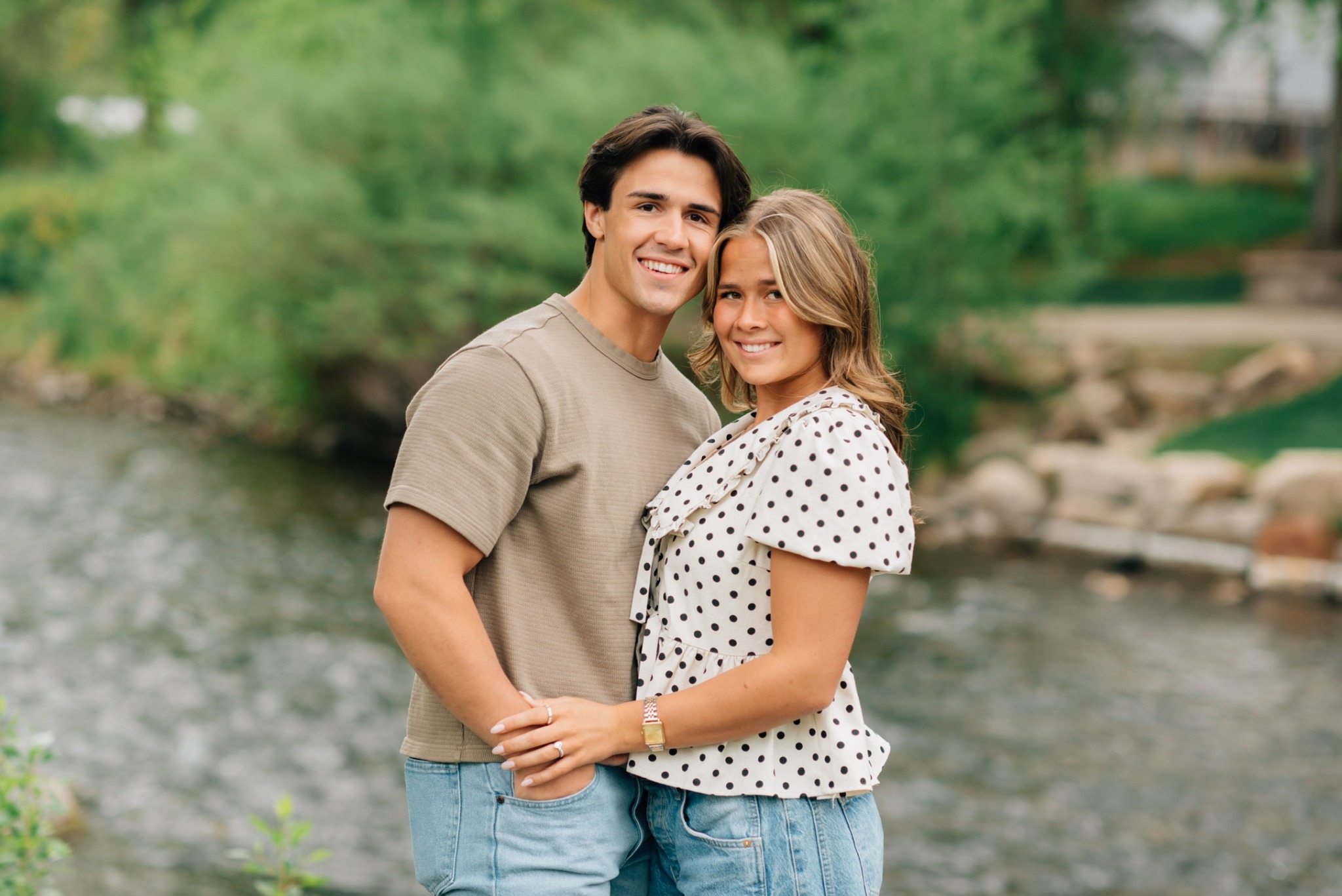 Talon Grant with his wife